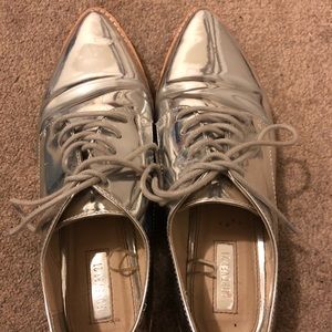 Forever 21 Platinum Pointed Oxfords